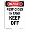 Signmission Safety Sign, OSHA Danger, 18" Height, Rigid Plastic, Pesticides In Tank Keep Off, Portrait OS-DS-P-1218-V-1976 - alternate 1